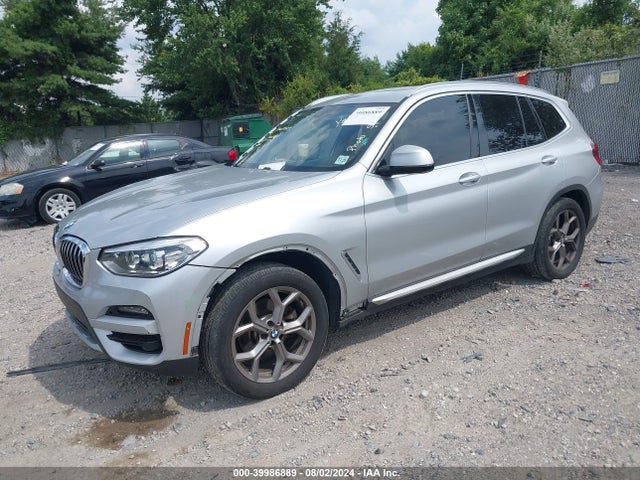 BMW X3 Xdrive30i 2021 5UXTY5C01M9F05689 Image 2