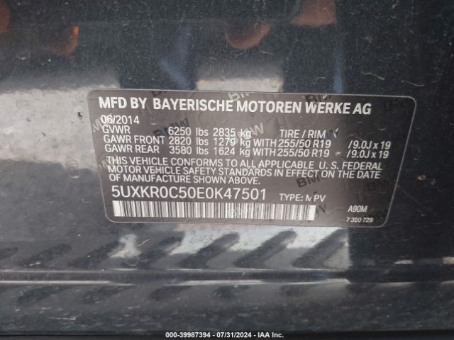 5UXKR0C50E0K47501 BMW X5 Xdrive35i