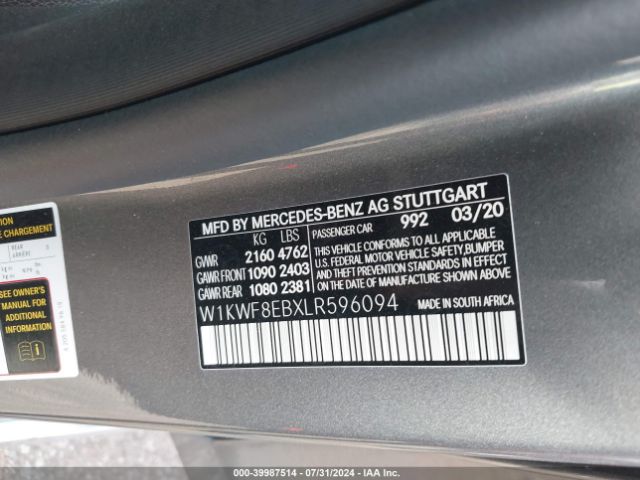 W1KWF8EBXLR596094 Mercedes-Benz C 300 4matic