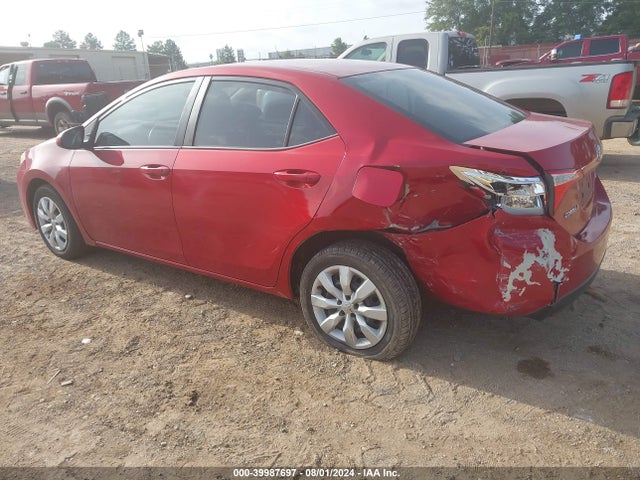Продаж на аукціоні авто 2016 Toyota Corolla Le, vin: 5YFBURHE8GP499938, номер лоту: 39987697