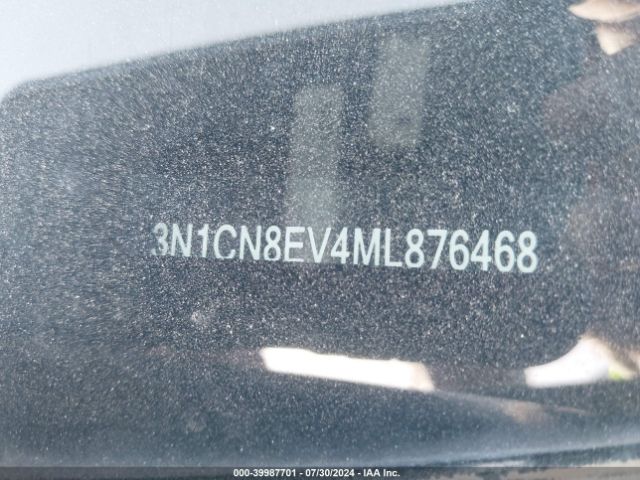 3N1CN8EV4ML876468 Nissan Versa Sv Xtronic Cvt
