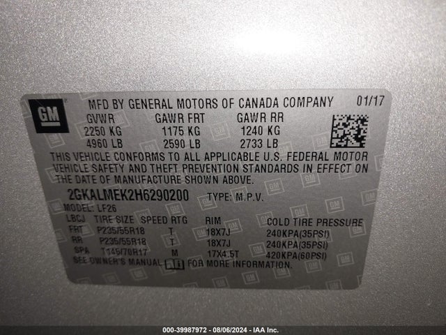2GKALMEK2H6290200 GMC Terrain Sle-1
