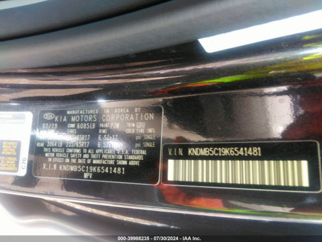 KNDMB5C19K6541481 KIA SEDONA LX