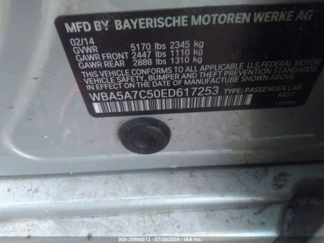 WBA5A7C50ED617253 BMW 528i Xdrive