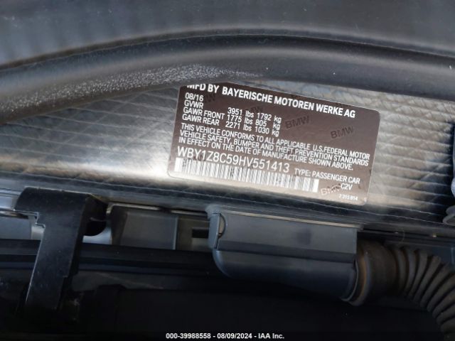 WBY1Z8C59HV551413 BMW I3 94 Ah W/range Extender