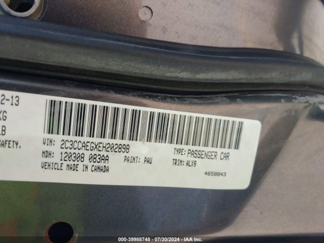 2C3CCAEGXEH202898 Chrysler 300C