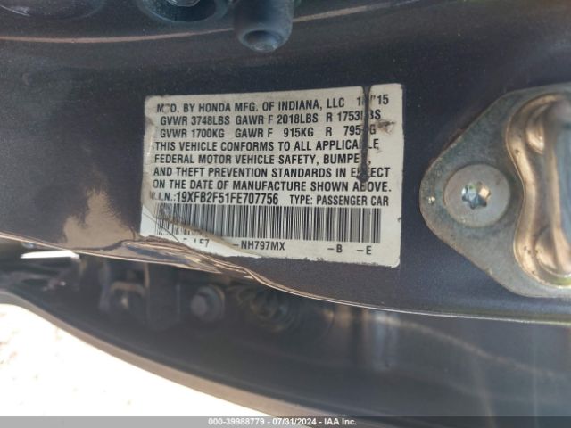 19XFB2F51FE707756 Honda Civic Lx