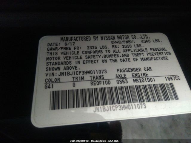 JN1BJ1CP3HW011073 Nissan Rogue Sport Sv