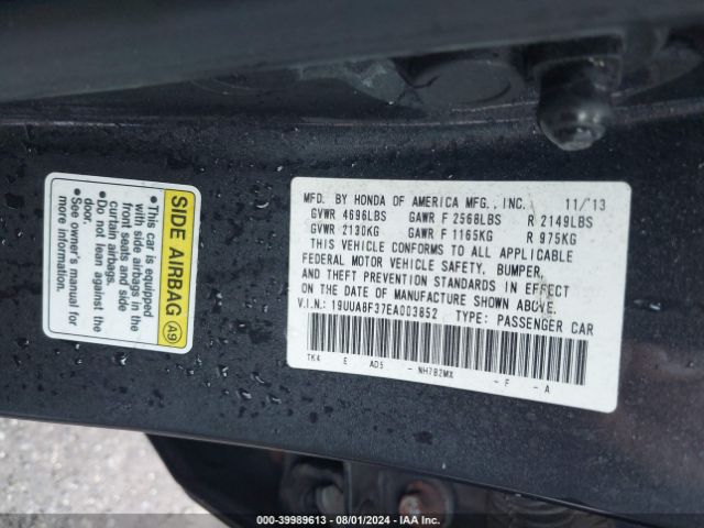 19UUA8F37EA003852 Acura Tl 3.5 Special Edition