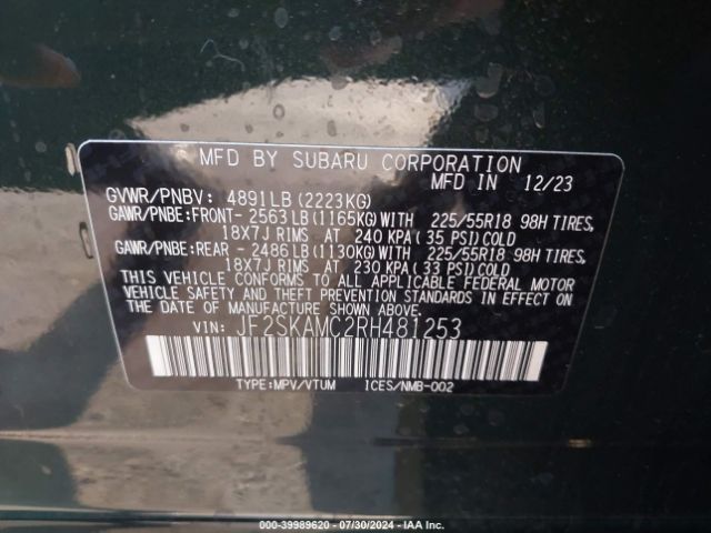 JF2SKAMC2RH481253 Subaru Forester Touring