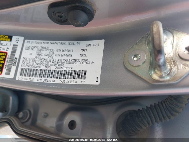 5TFCZ5AN5GX020448 Toyota Tacoma Trd Off Road