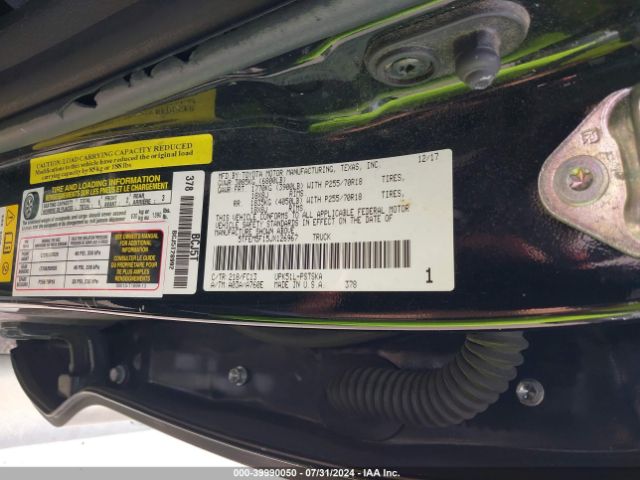 5TFEM5F15JX126967 Toyota Tundra Sr5 4.6l V8