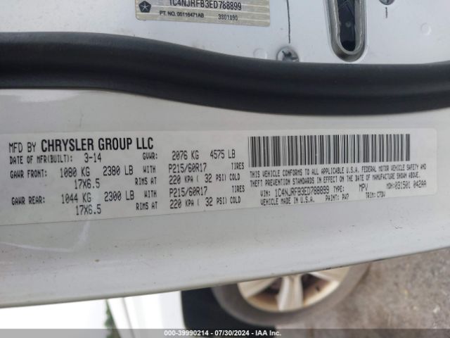 1C4NJRFB3ED788899 Jeep Patriot Latitude
