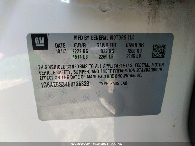 1G6AZ5S34E0126323 Cadillac Cts Premium