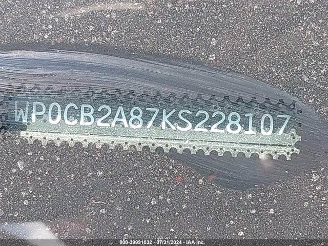 2019 PORSCHE 718 BOXSTER WP0CB2A87KS228107 Photo 8