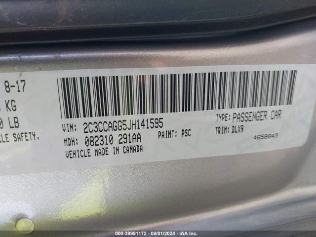 2C3CCAGG5JH141595 Chrysler 300 300s Awd