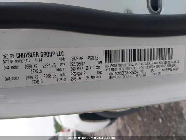 1C4NJDEB7ED826994 Jeep Compass Latitude