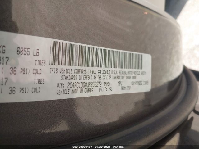 2C4RC1DG0JR252270 Chrysler Pacifica Touring