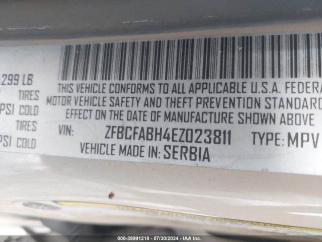 ZFBCFABH4EZ023811 Fiat 500l Easy