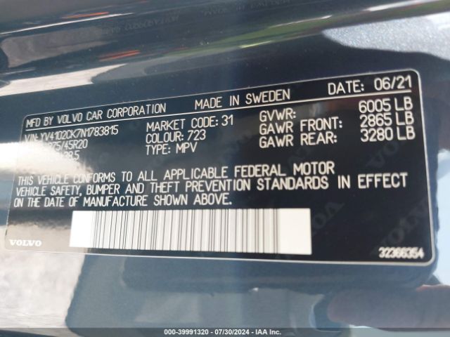 YV4102CK7N1783815 Volvo Xc90 T5 Momentum 7 Passenger