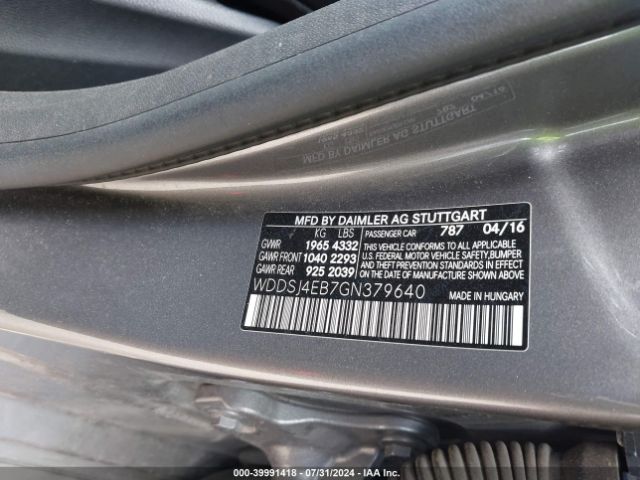 WDDSJ4EB7GN379640 Mercedes-Benz CLA 250