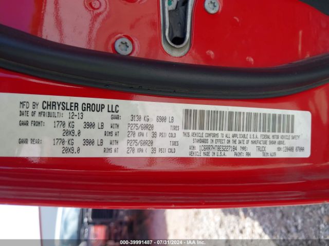 1C6RR7HT8ES227184 RAM 1500 Sport