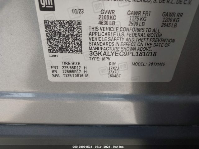 3GKALYEG9PL181018 GMC Terrain Awd At4