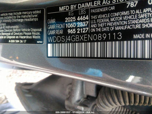 WDDSJ4GBXEN089113 Mercedes-Benz CLA 250 4MATIC
