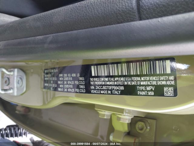 ZACCJBDT0FPB64399 Jeep Renegade Limited