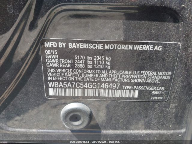 WBA5A7C54GG146497 BMW 528i Xdrive