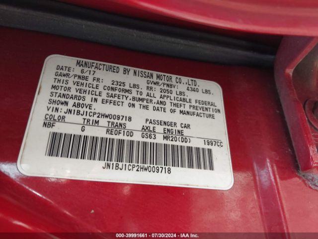 JN1BJ1CP2HW009718 Nissan Rogue Sport Sv