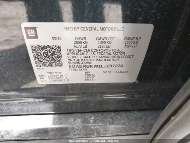 5GAERBKW1LJ297224 Buick Enclave Fwd Essence