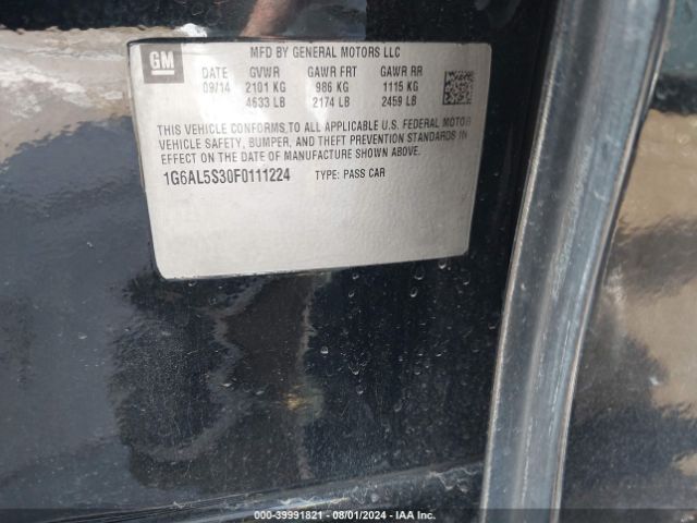 1G6AL5S30F0111224 Cadillac Ats Premium