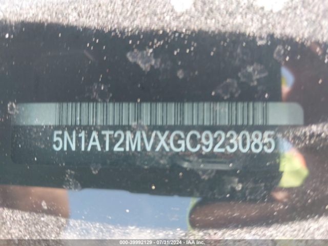 5N1AT2MVXGC923085 Nissan ROGUE SV