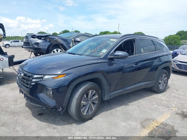 KM8JBCA13NU039278 Hyundai Tucson Hybrid Blue