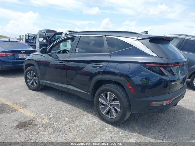 KM8JBCA13NU039278 Hyundai Tucson Hybrid Blue