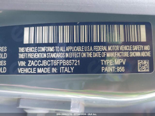 ZACCJBCT6FPB85721 Jeep Renegade Trailhawk