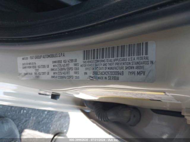 ZFBCFACH2FZ030949 Fiat 500l Lounge
