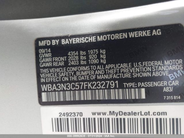 WBA3N3C57FK232791 BMW 428i