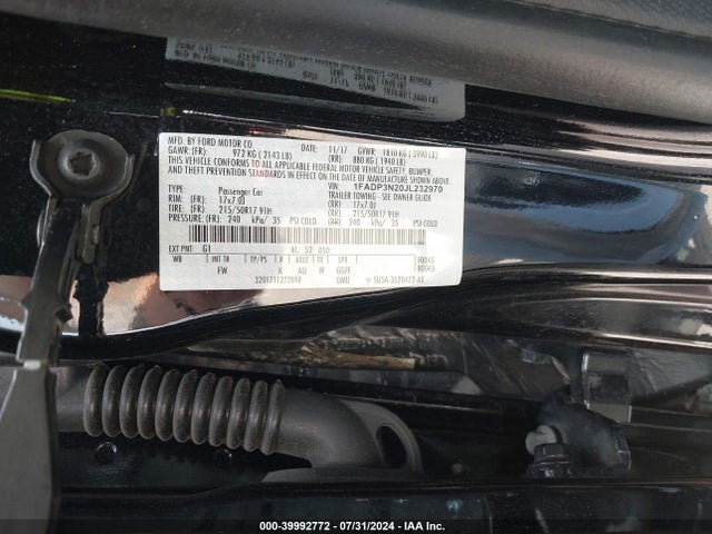 Ford Focus Titanium 2018 1FADP3N20JL232970 Image 9