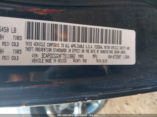 3C4PDCGGXFT511802 Dodge Journey Crossroad