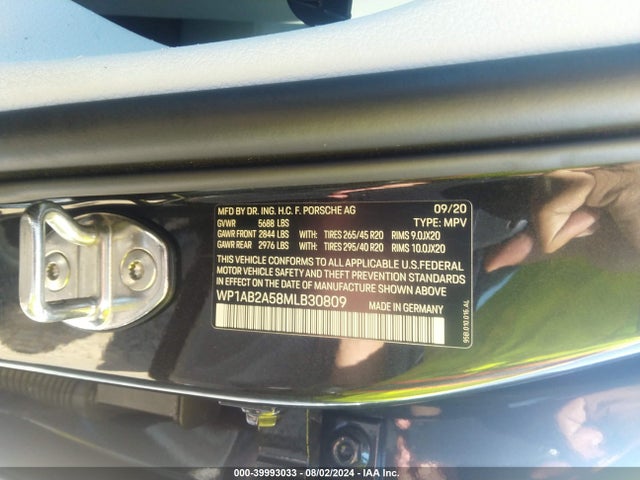 2021 PORSCHE MACAN WP1AB2A58MLB30809 Photo 8