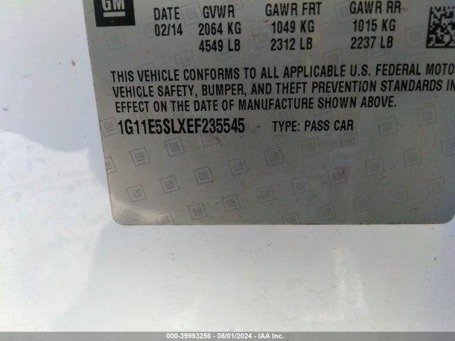 Chevrolet MALIBU 2LT 2014 1G11E5SLXEF235545 Image 9