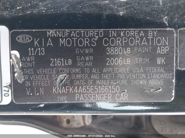 KIA FORTE LX 2014 KNAFK4A65E5166150 Image 9
