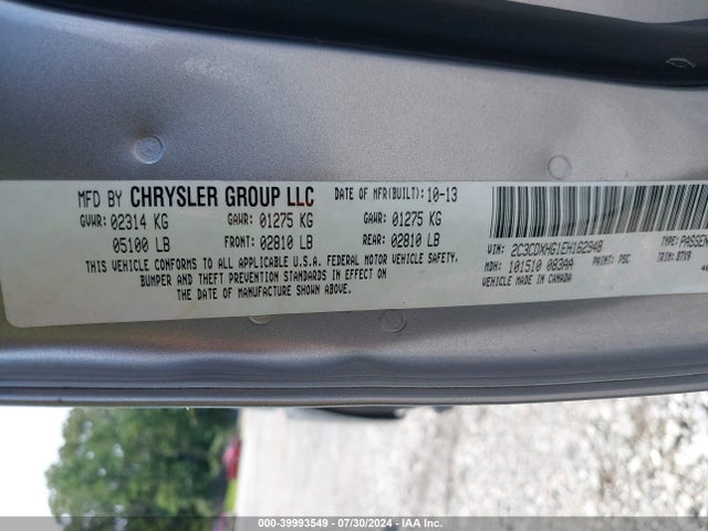 2C3CDXHG1EH162948 Dodge Charger Sxt
