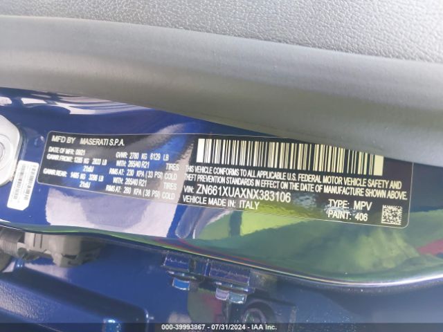 ZN661XUAXNX383106 Maserati Levante Gt