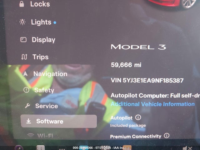 2022 TESLA MODEL 3 5YJ3E1EA9NF185387 Photo 6