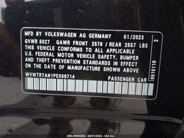 2023 VOLKSWAGEN ARTEON WVWTR7AN1PE009714 Photo 8