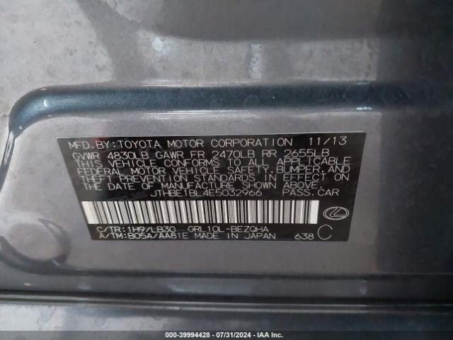 JTHBE1BL4E5032966 Lexus GS 350