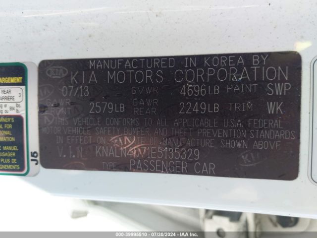KNALN4D71E5135329 KIA Cadenza Premium